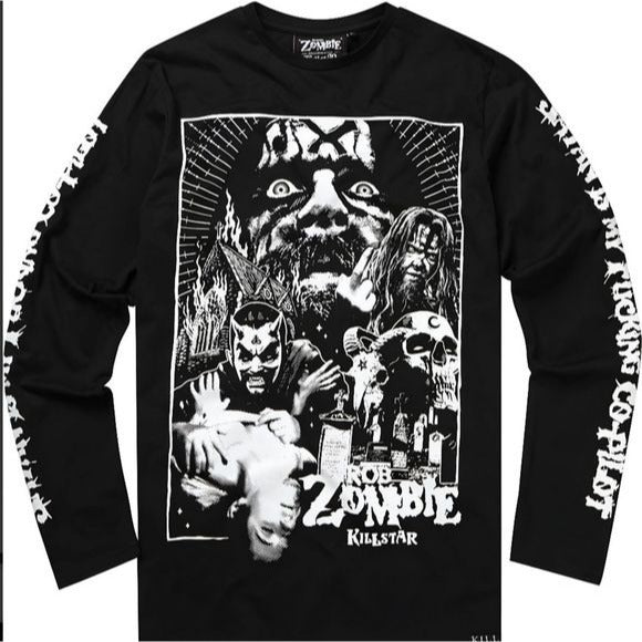 Copilot Dead BF T-Shirt | Black Rare Long Sleeve - Killstar - Tops