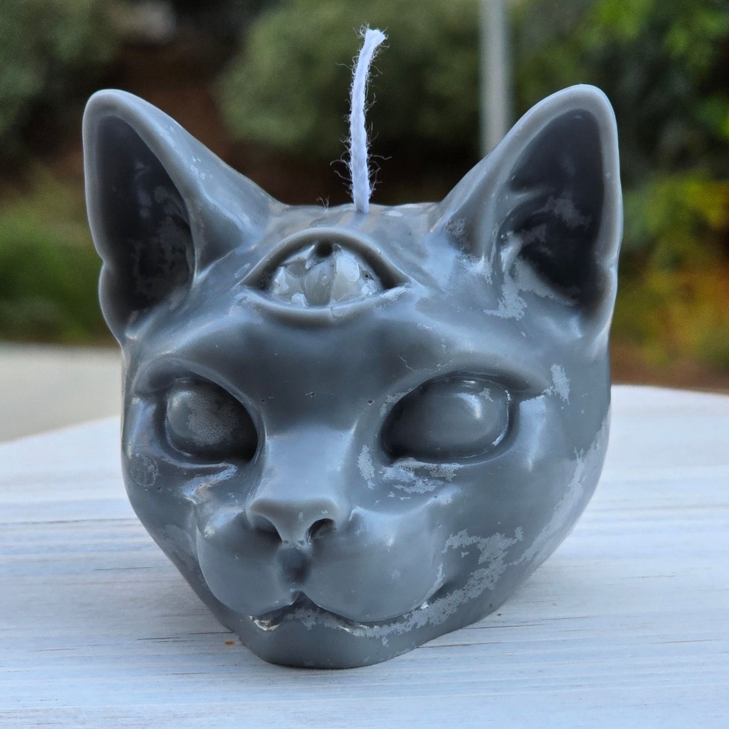Handmade ✦ Sphynx Cat Candle ✦ Third Eye Coconut Cream Pie Chocolate Chip