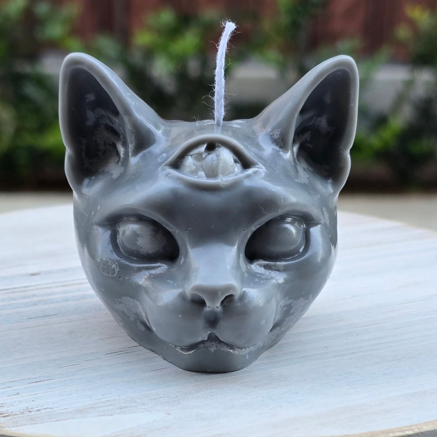 Handmade ✦ Sphynx Cat Candle ✦ Third Eye Coconut Cream Pie Chocolate Chip