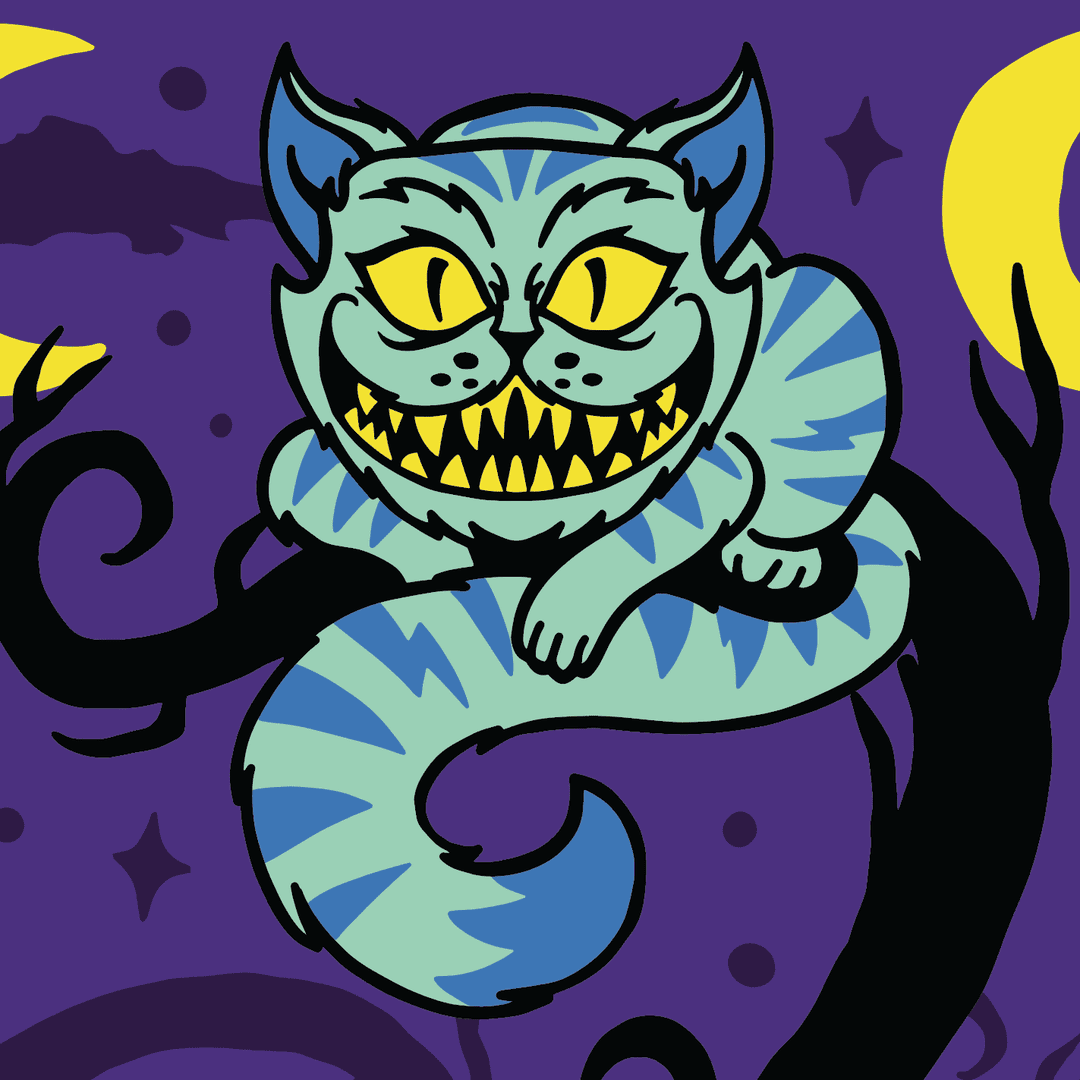 Cheshire Cat Crew Socks -  - Socks