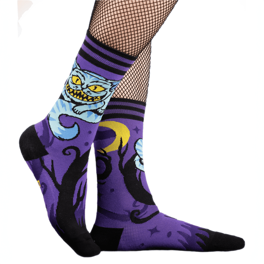 Cheshire Cat Crew Socks -  - Socks