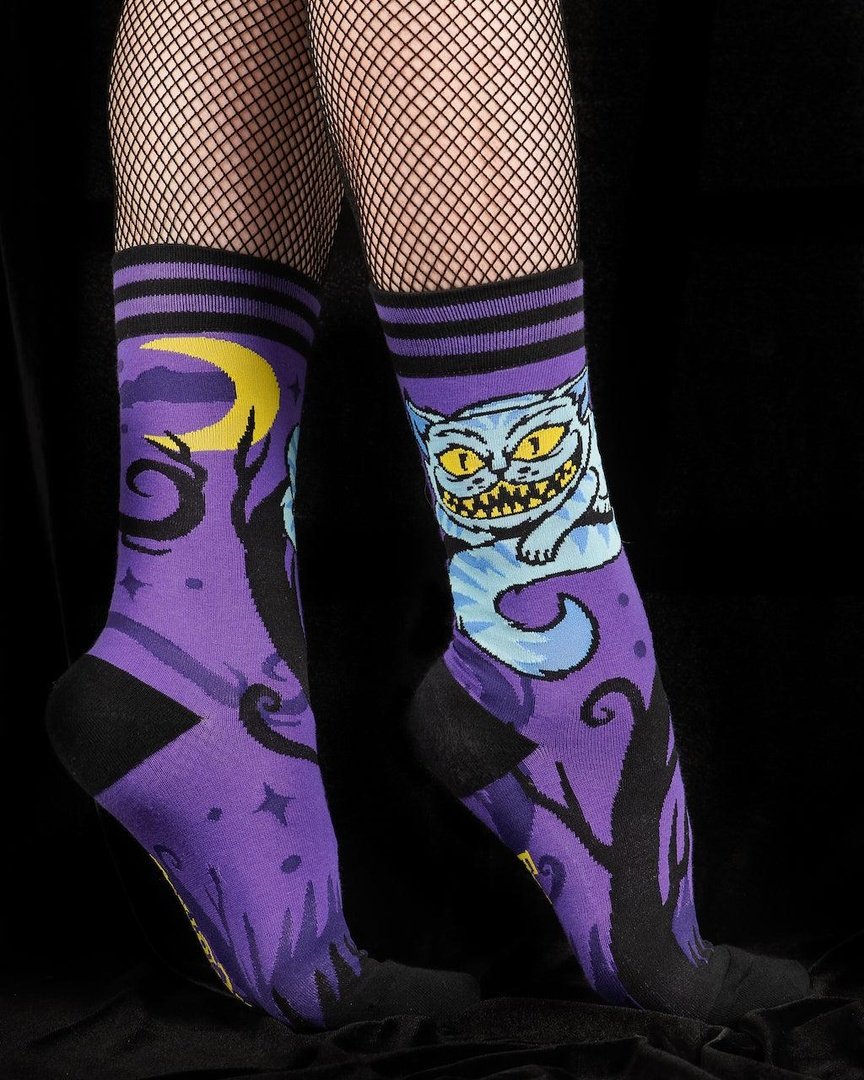 Cheshire Cat Crew Socks -  - Socks