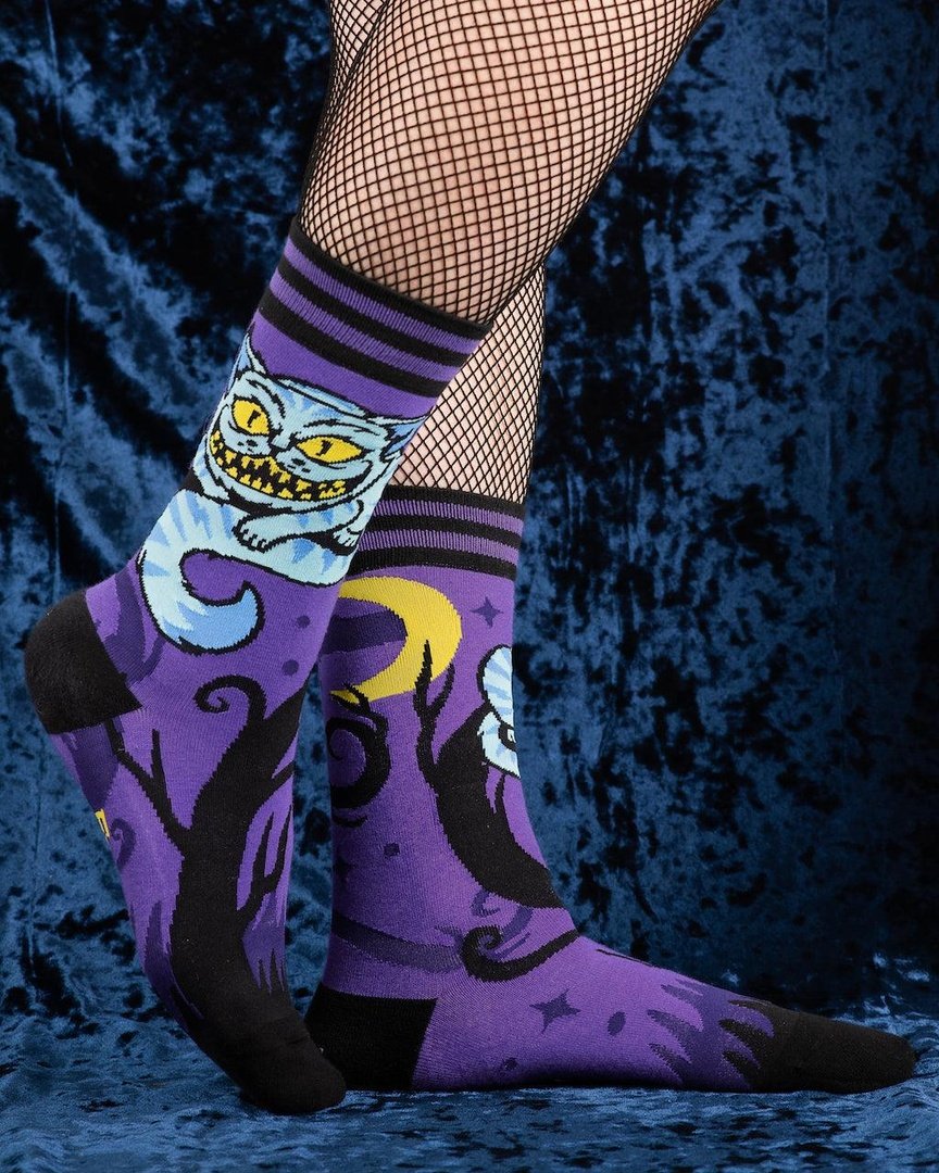 Cheshire Cat Crew Socks -  - Socks