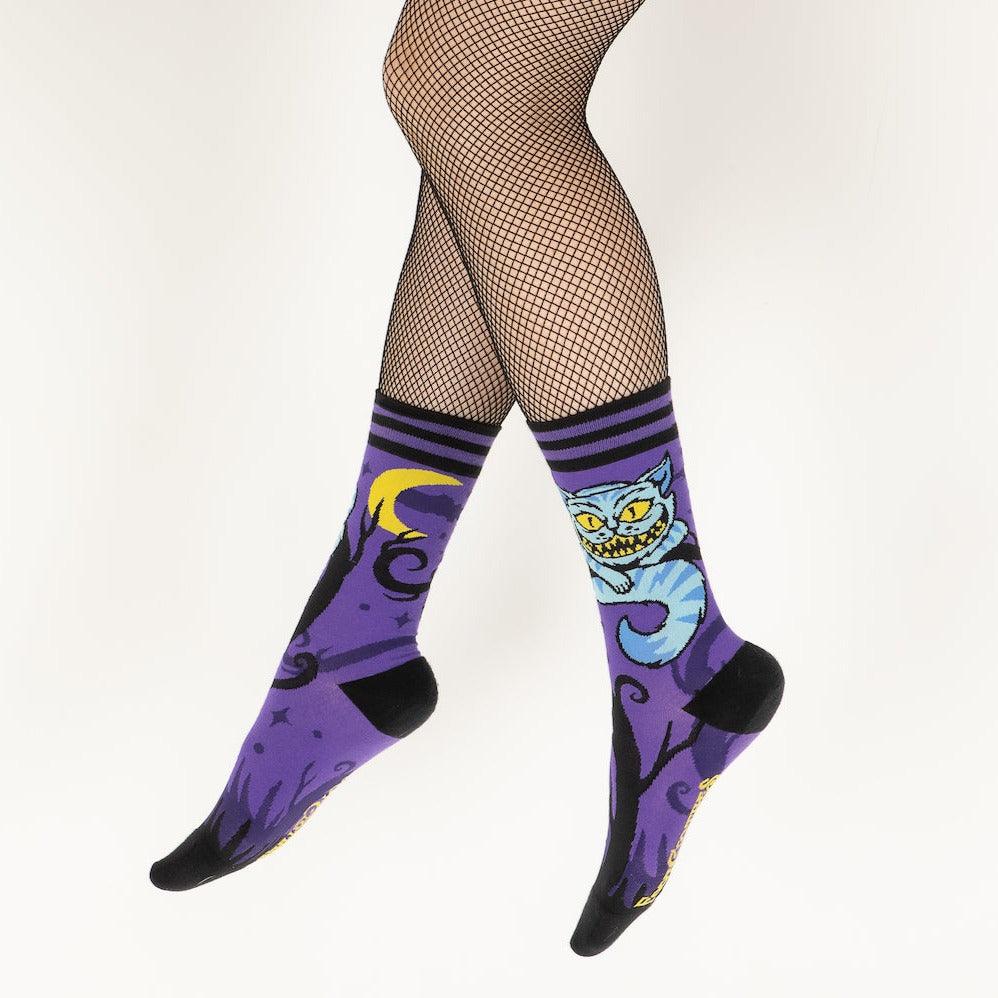 Cheshire Cat Crew Socks -  - Socks