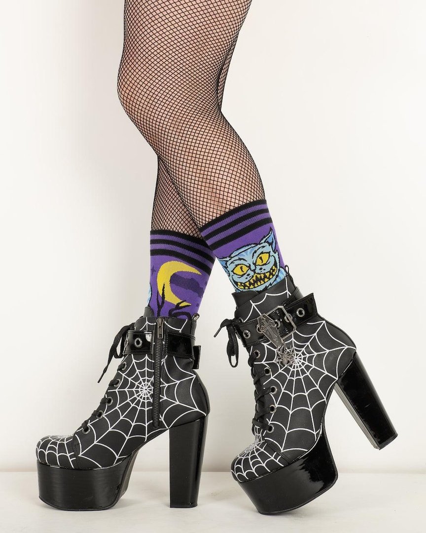 Cheshire Cat Crew Socks -  - Socks