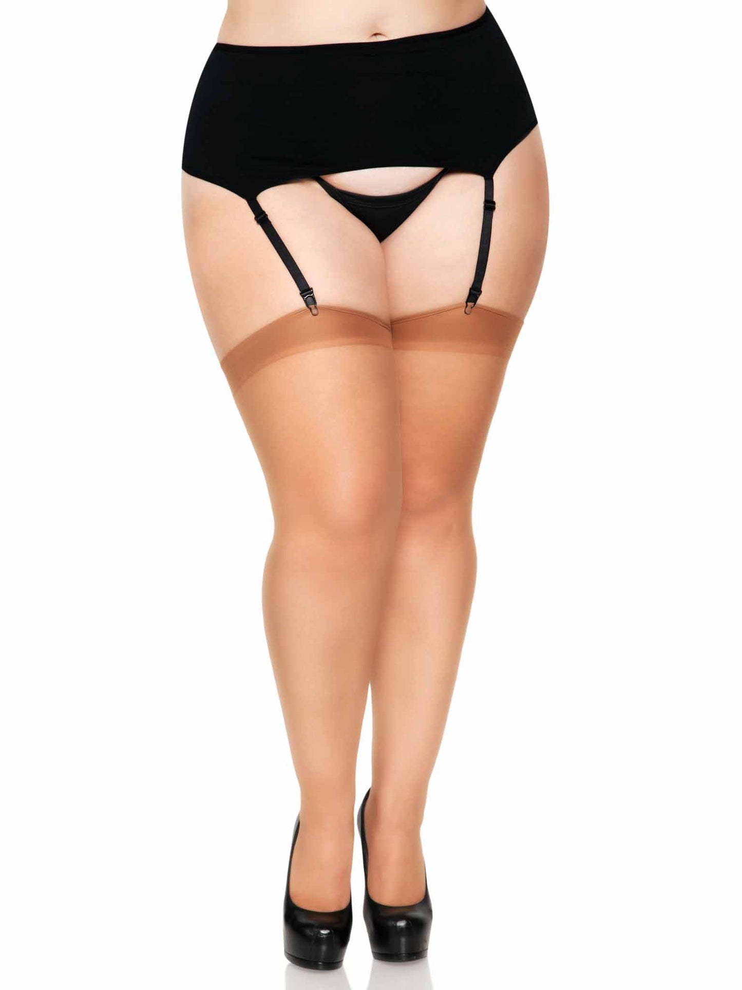 Plus Lynn Sheer Backseam Stockings -  - Hosiery