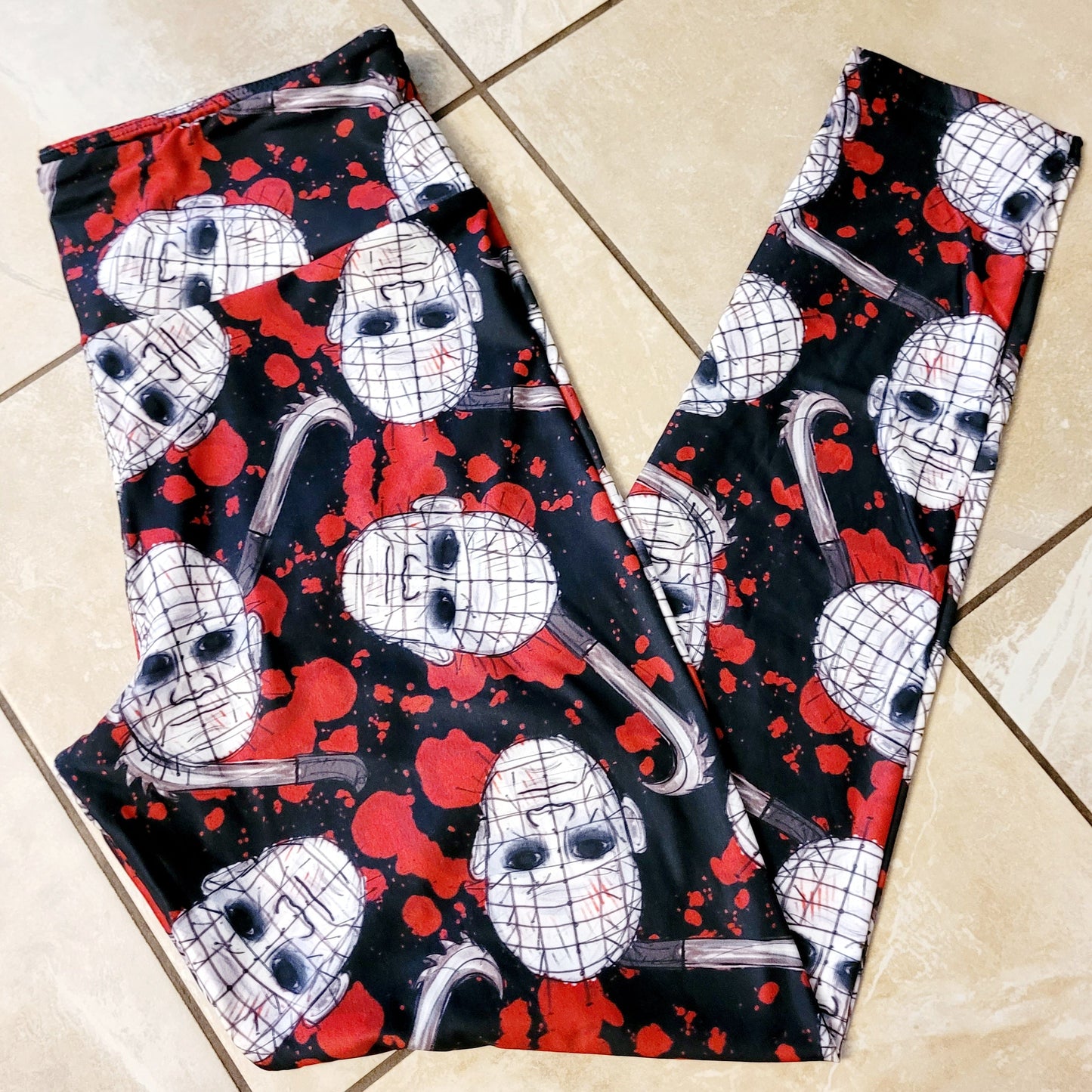 Bloody Pinhead (Semi-Exclusive) - High-quality Handcrafted Vibrant Leggings - - Leggings