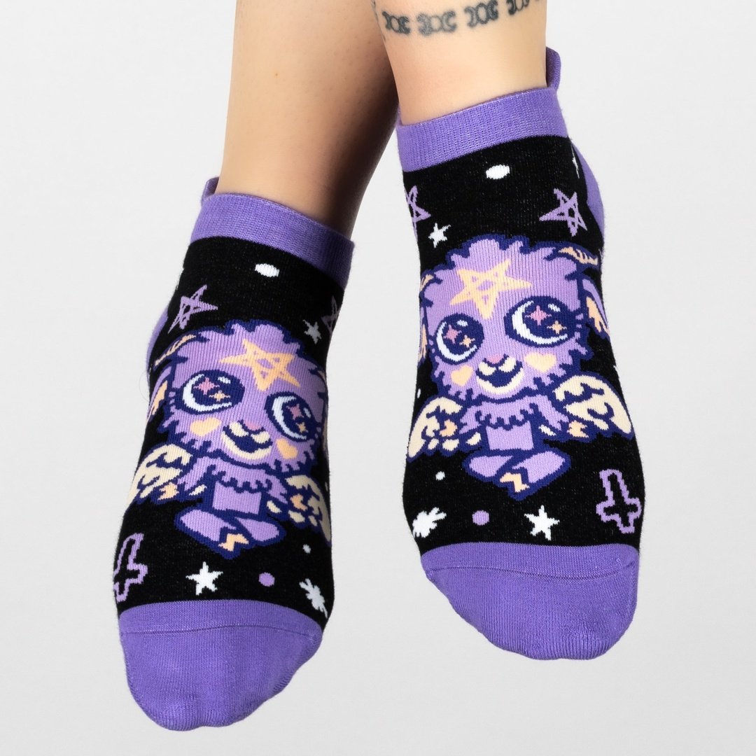 Baby Baphomet Ankle Socks -  - Socks