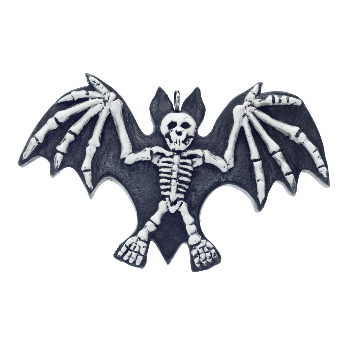 Bat Bones Flatback Ornament - Skeleton Bat Halloween Decoration - Gothic Wing Bones