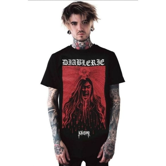 Diablerie T-Shirt | Black Super Soft Superior Cotton - Killstar - Tops