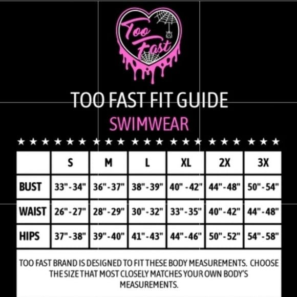 TWO HEADED BAT RETRO SKIRTED BIKINI - Too Fast - Swim