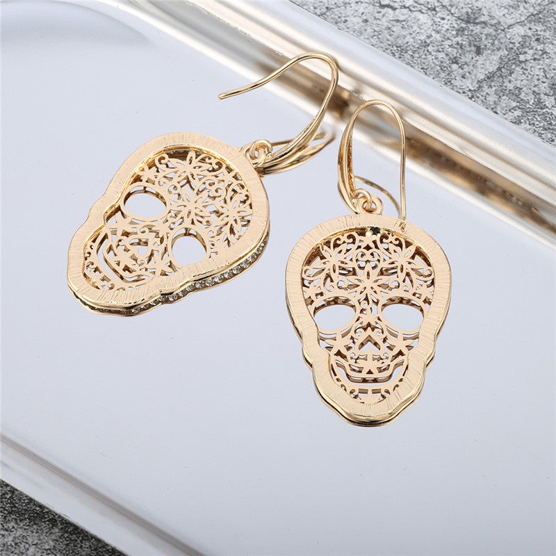 Sugar Skull Drop Earrings -  - Earrings