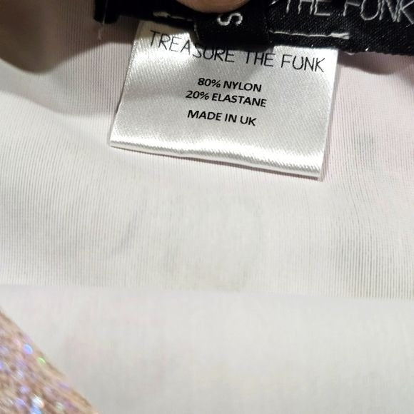 Pink Rose Mini Skirt | Bodycon High Waisted w/ Stretch S - Treasure The Funk - Mini Skirts