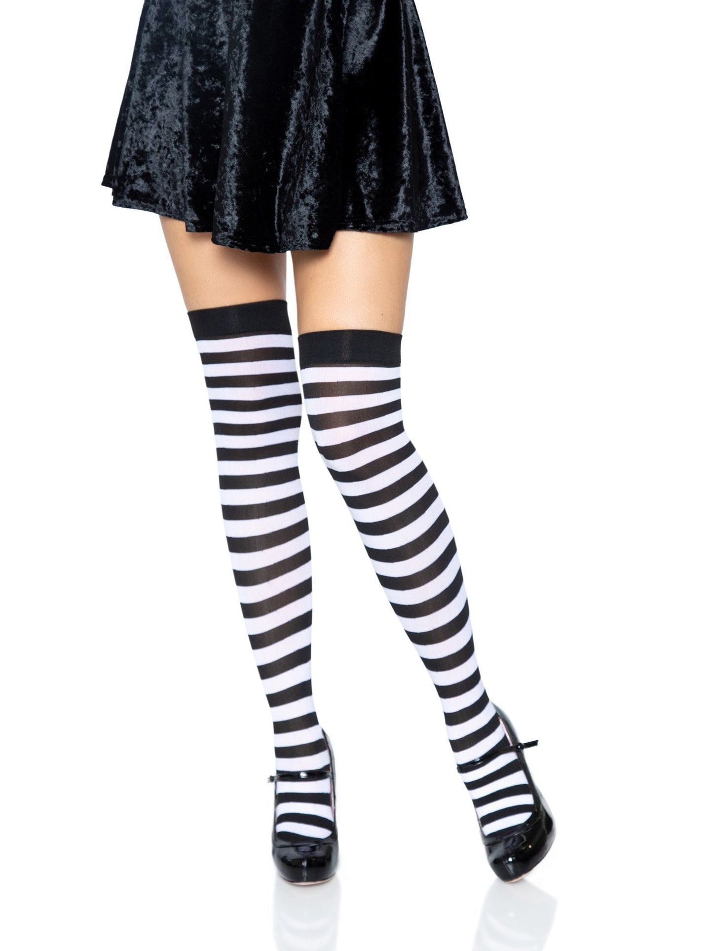 Cari Striped Stockings -  - Hosiery