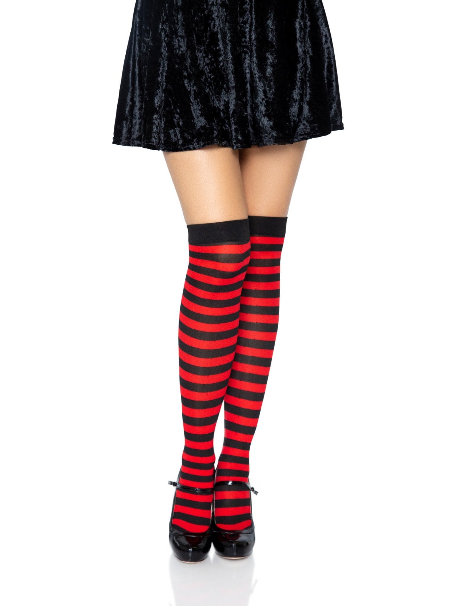 Cari Striped Stockings -  - Hosiery