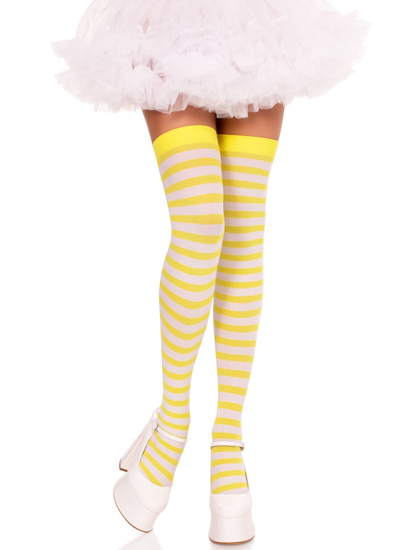 Cari Striped Stockings -  - Hosiery