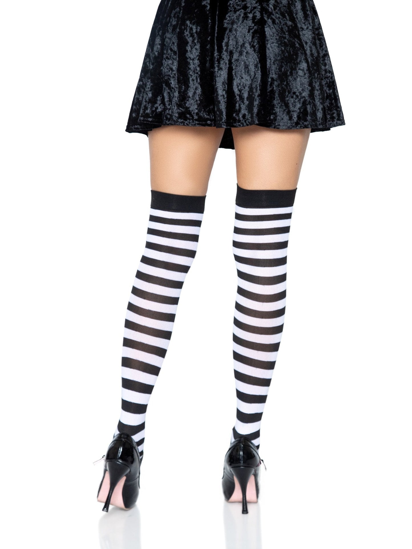 Cari Striped Stockings -  - Hosiery