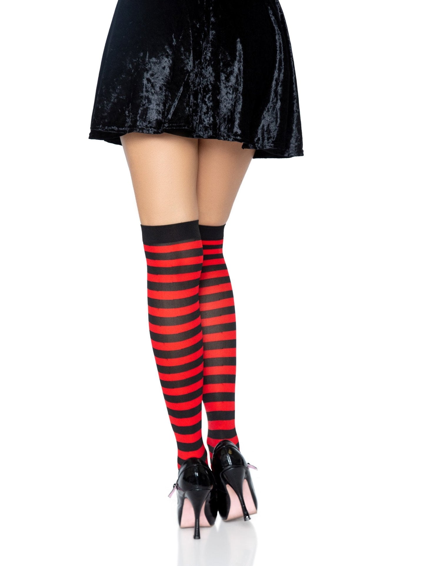 Cari Striped Stockings -  - Hosiery