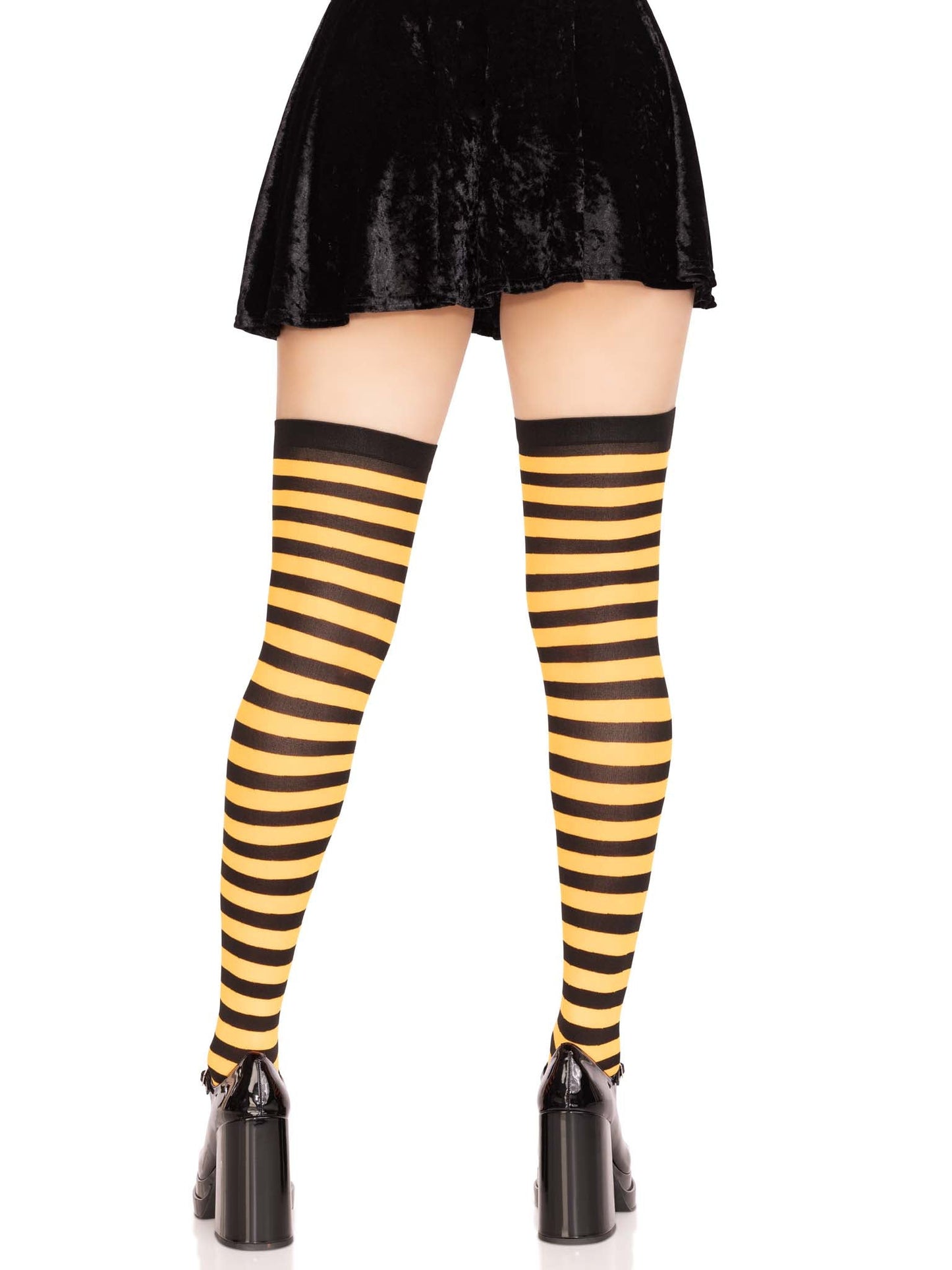 Cari Striped Stockings -  - Hosiery