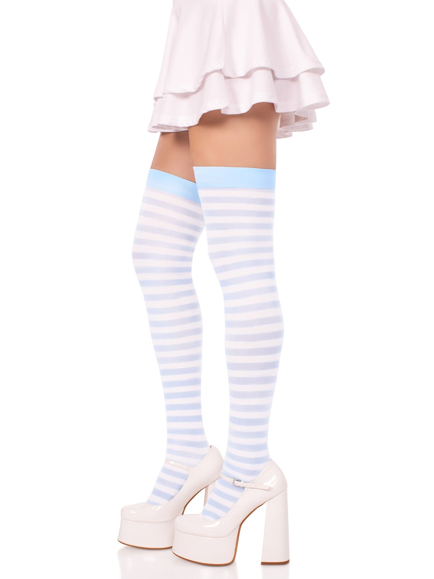 Cari Striped Stockings -  - Hosiery