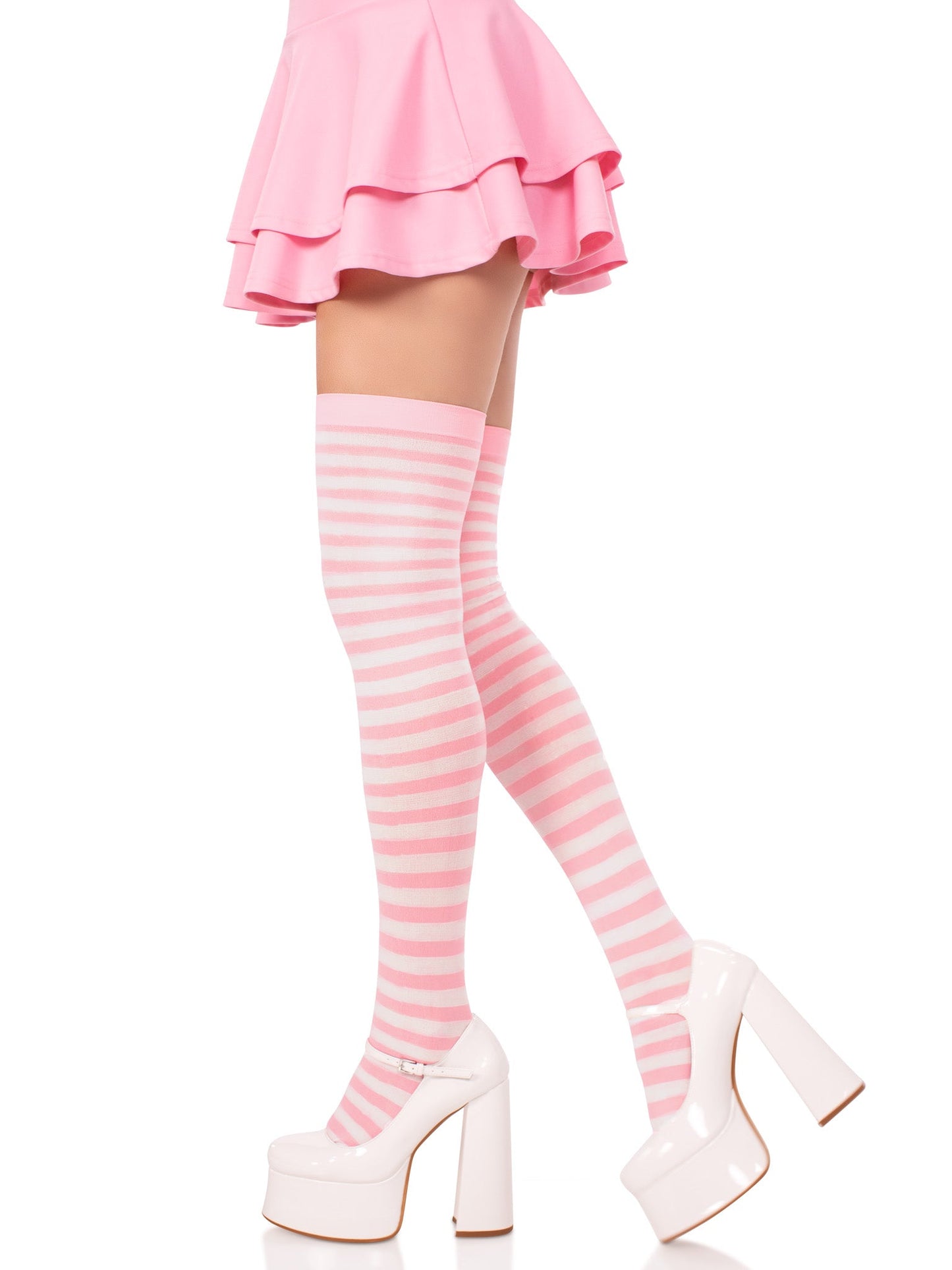 Cari Striped Stockings -  - Hosiery