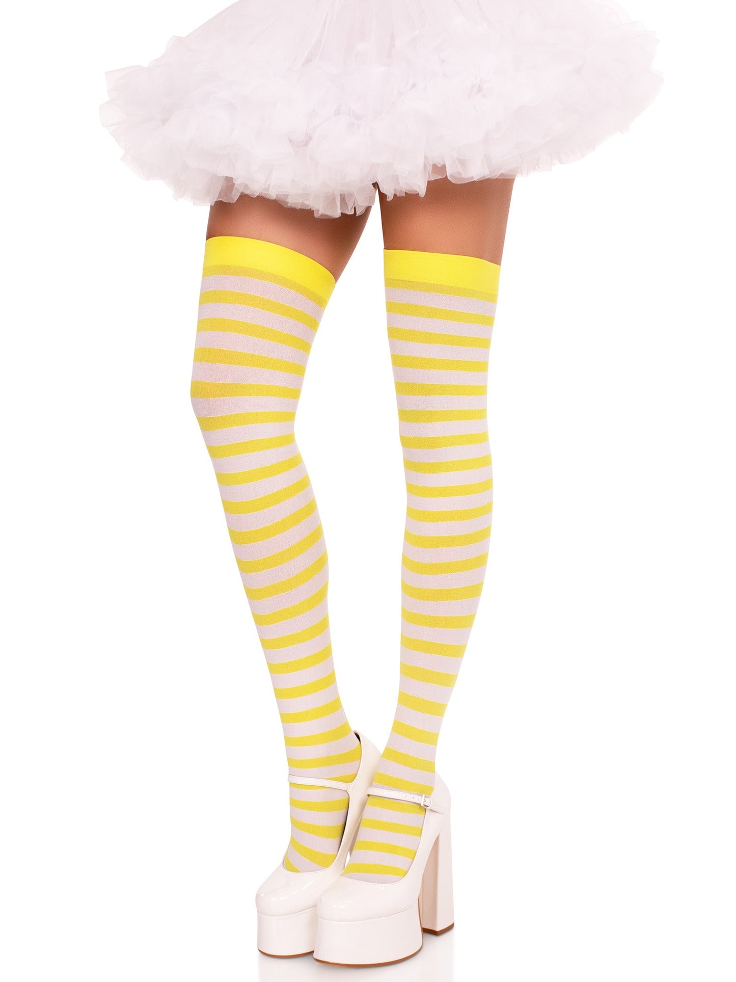 Cari Striped Stockings -  - Hosiery