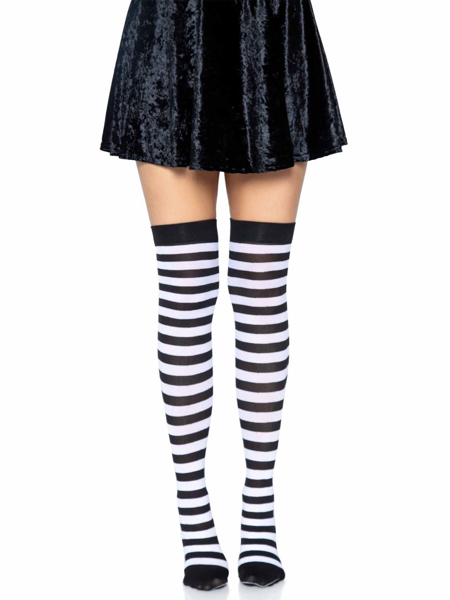 Cari Striped Stockings -  - Hosiery