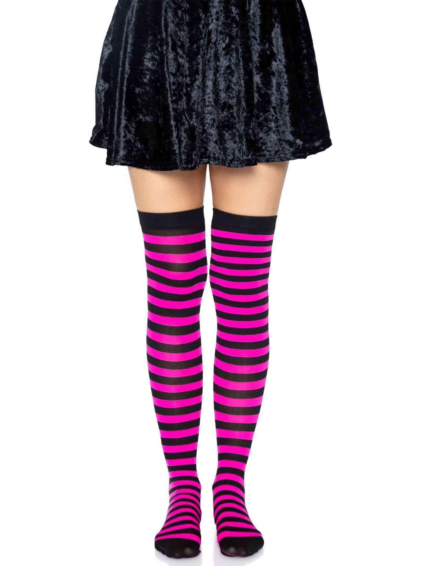 Cari Striped Stockings -  - Hosiery