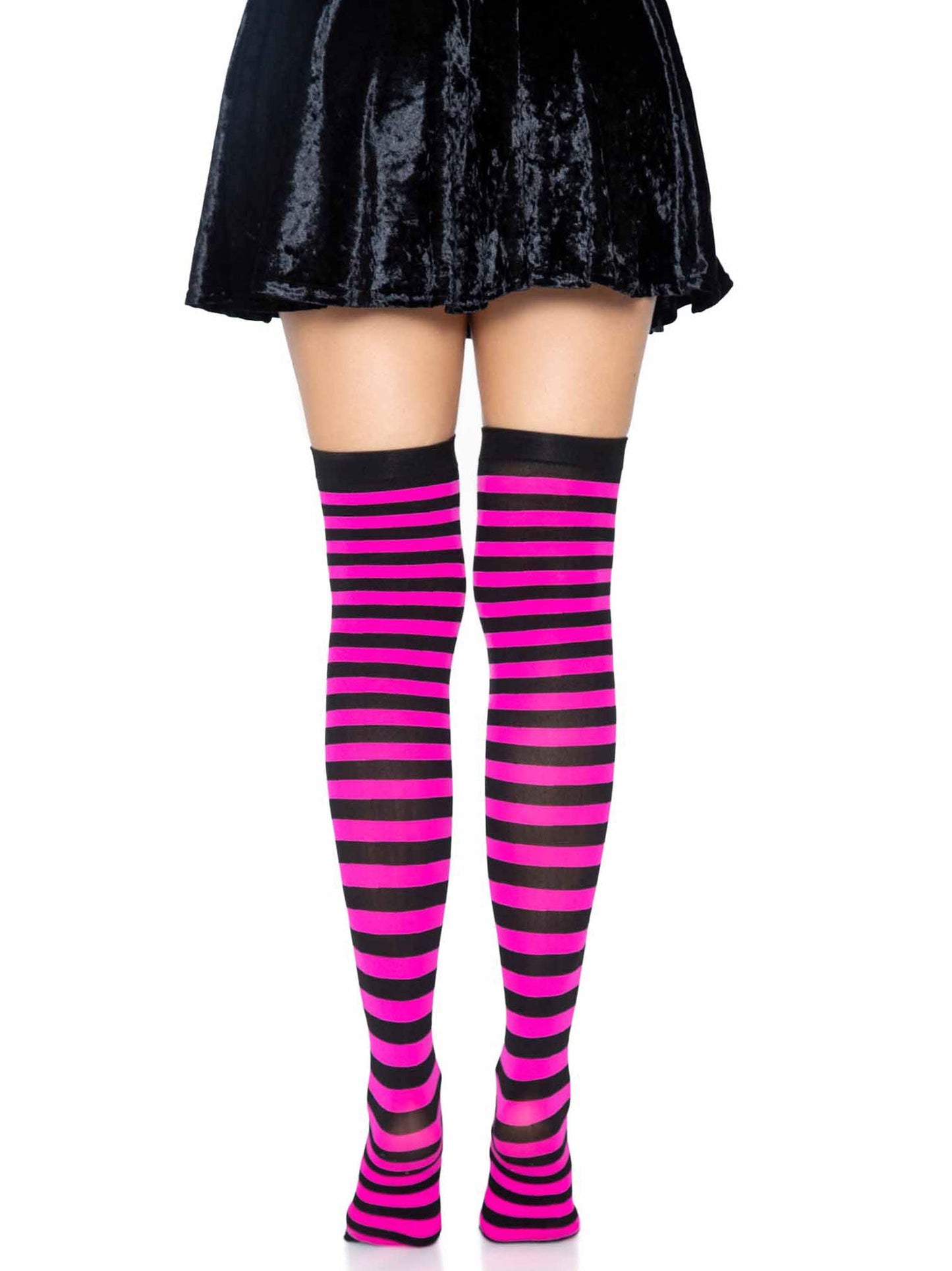 Cari Striped Stockings -  - Hosiery