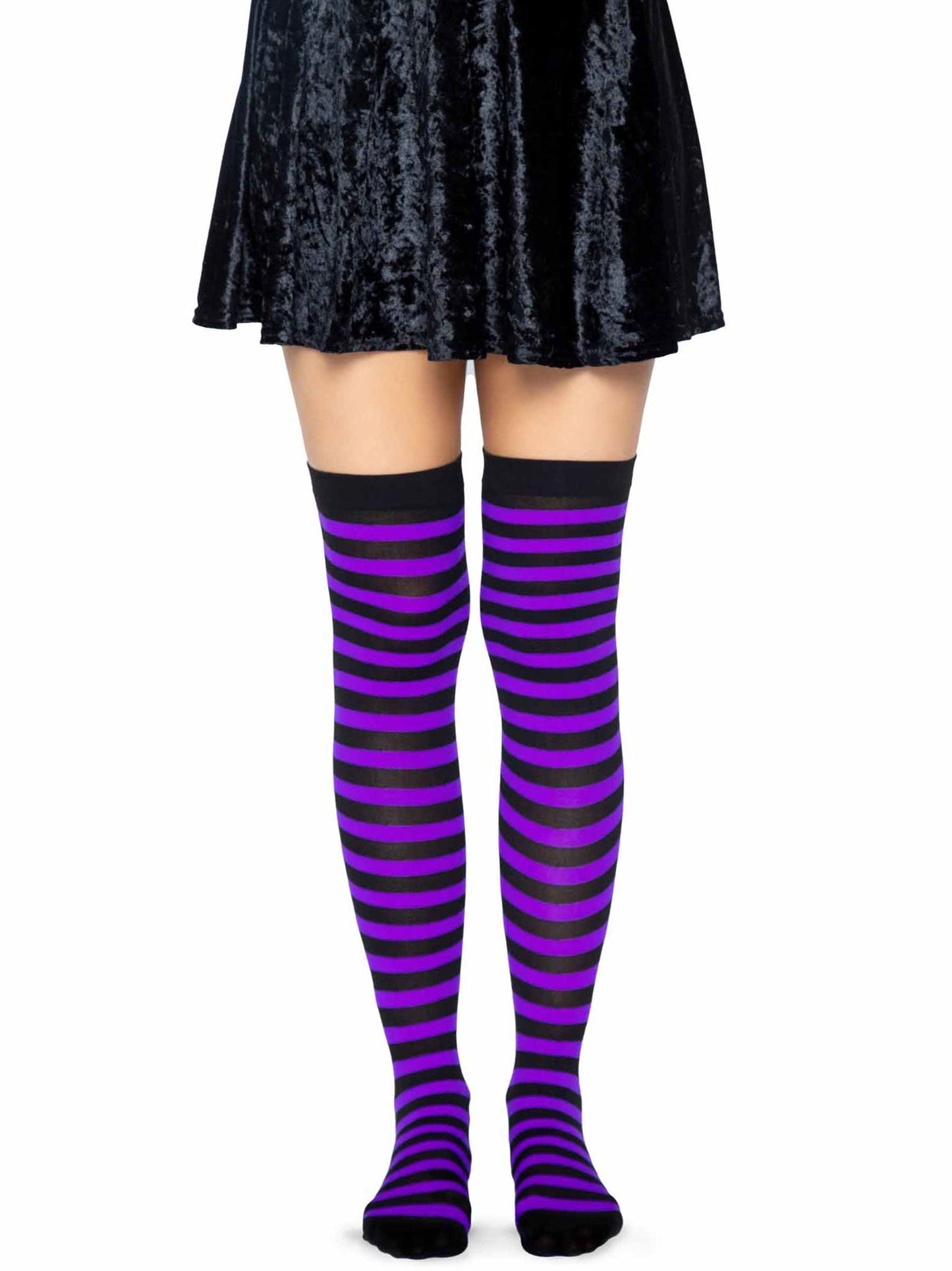 Cari Striped Stockings -  - Hosiery