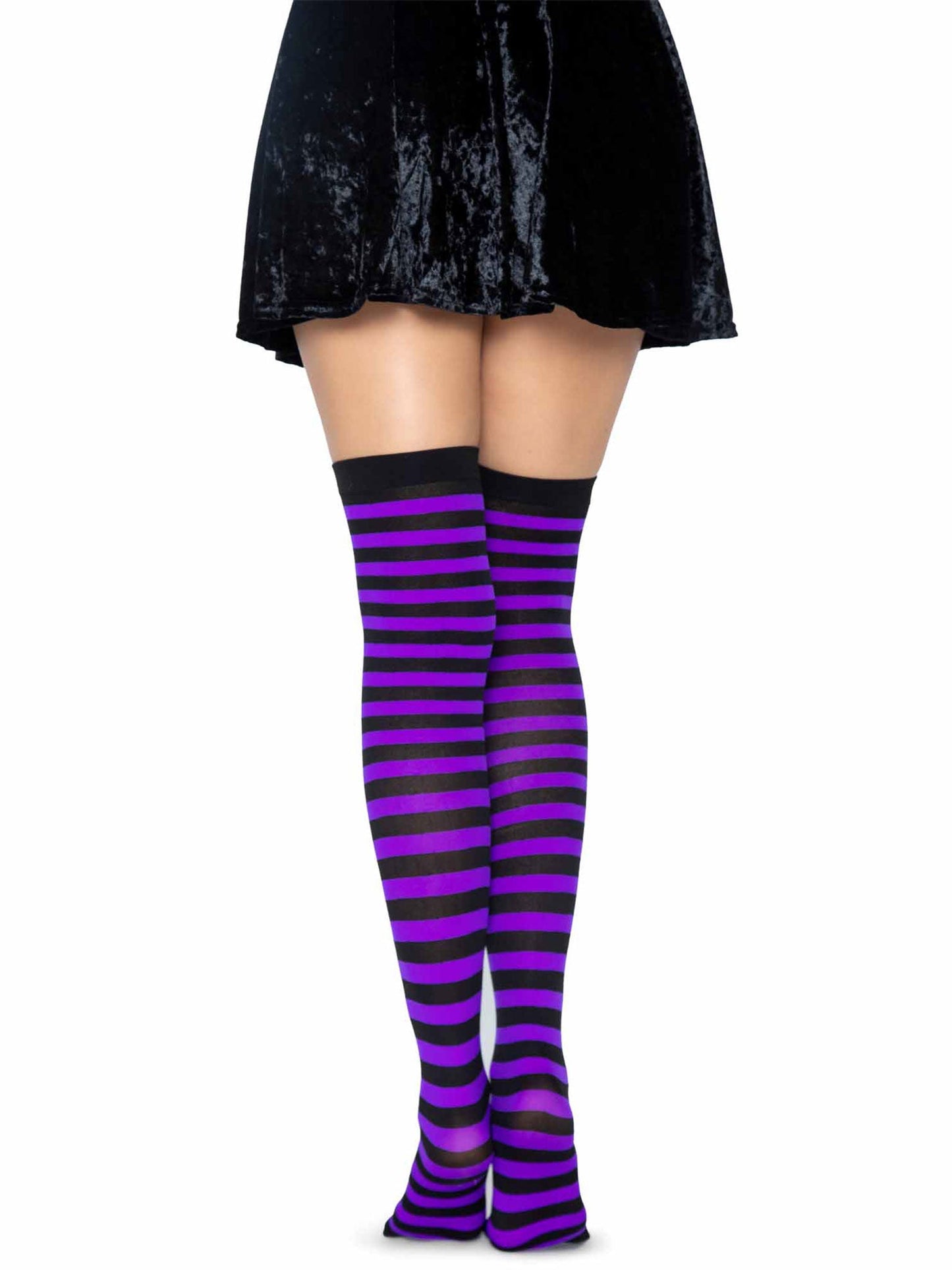 Cari Striped Stockings -  - Hosiery