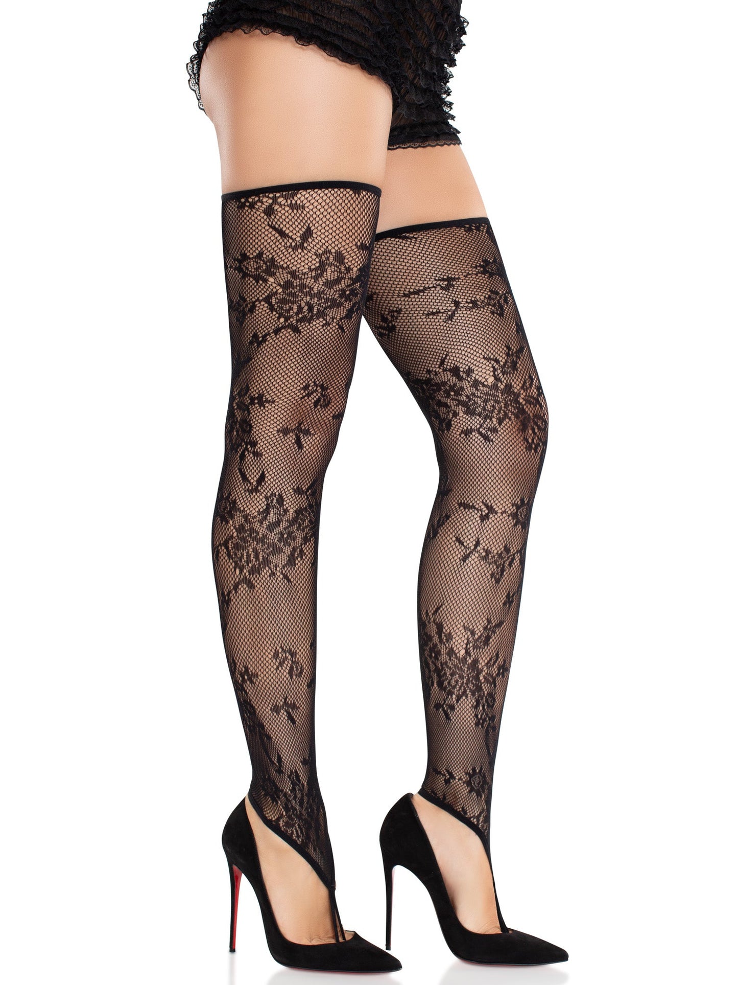 Zenya Toe Loop Footless Thigh Highs -  - Hosiery