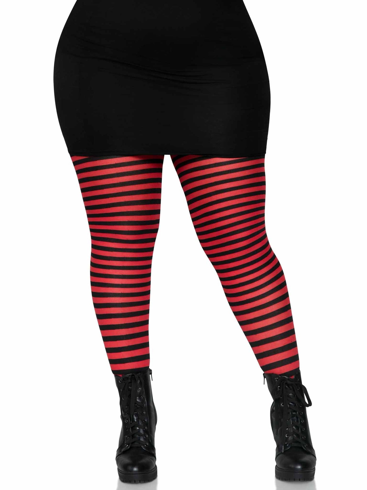 Plus Jada Striped Women's Tights -  - Hosiery
