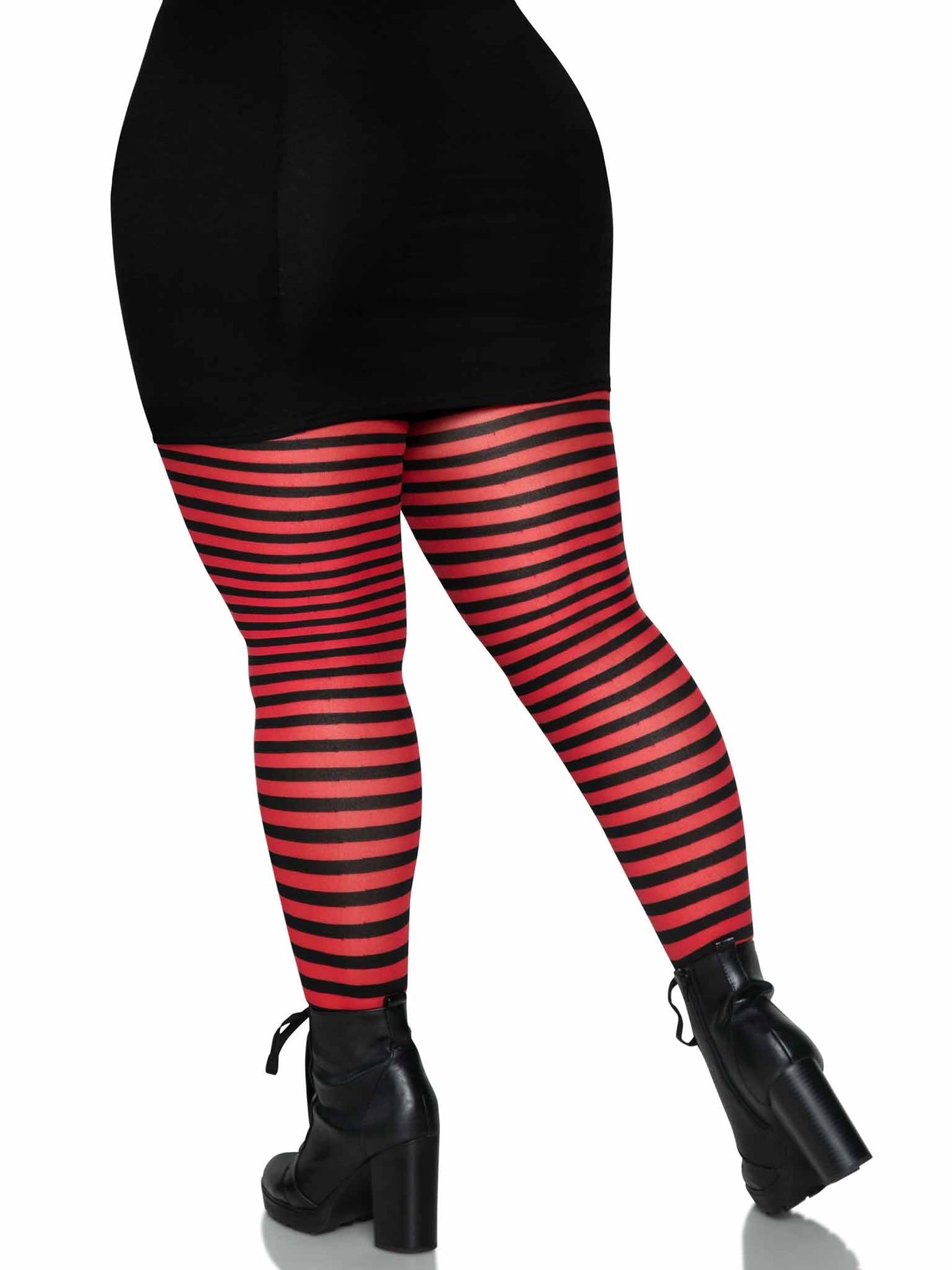 Plus Jada Striped Women's Tights -  - Hosiery