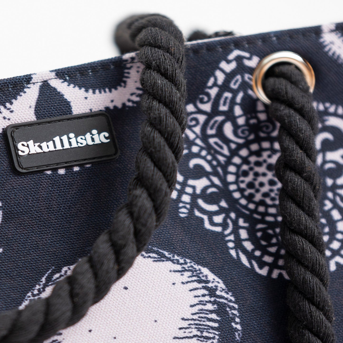 Gothic Black Skull Shoulder Beach Bag -  - Tote Bags