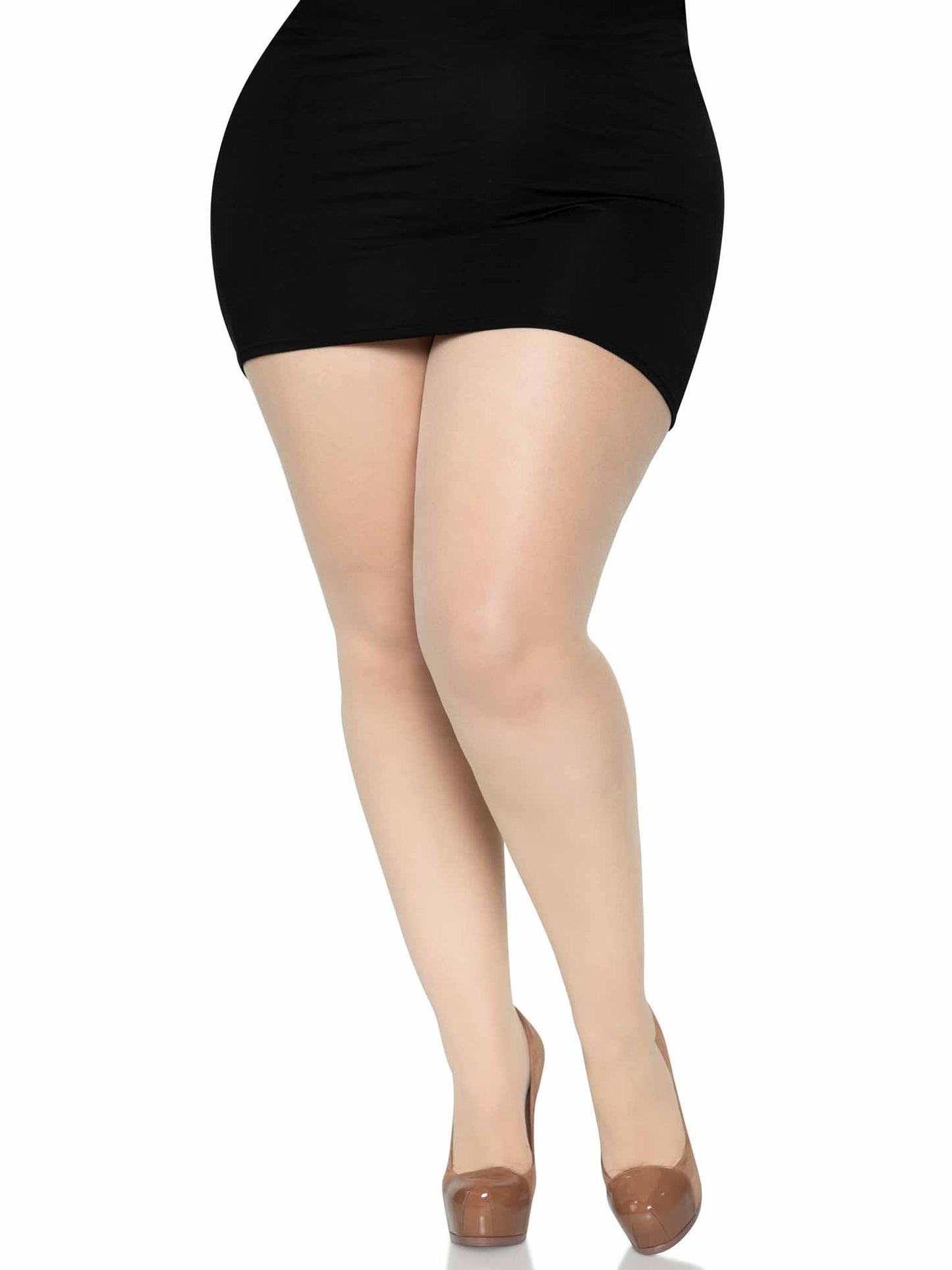 Cadi Plus Sheer Backseam Pantyhose -  - Hosiery