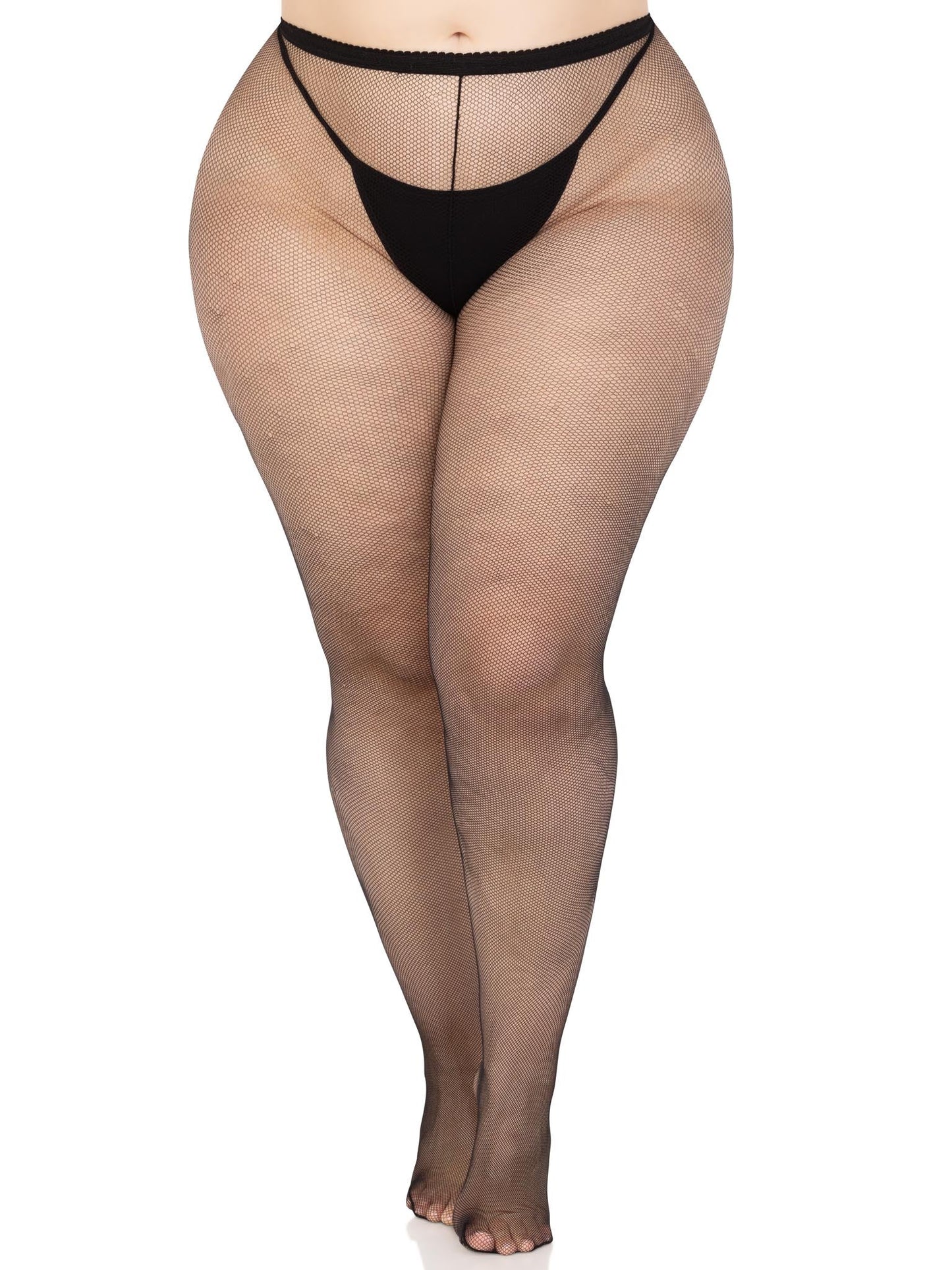 Ronnie Plus Micro Net Tights - - Fishnet Tights