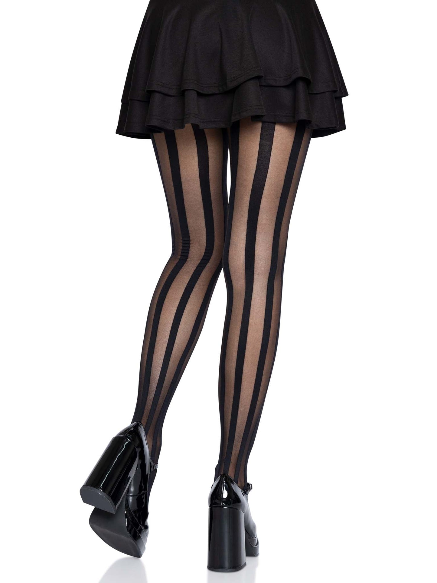 Beck Vertical Striped Tights - Bold Striped Pantyhose - Sexy Hosiery