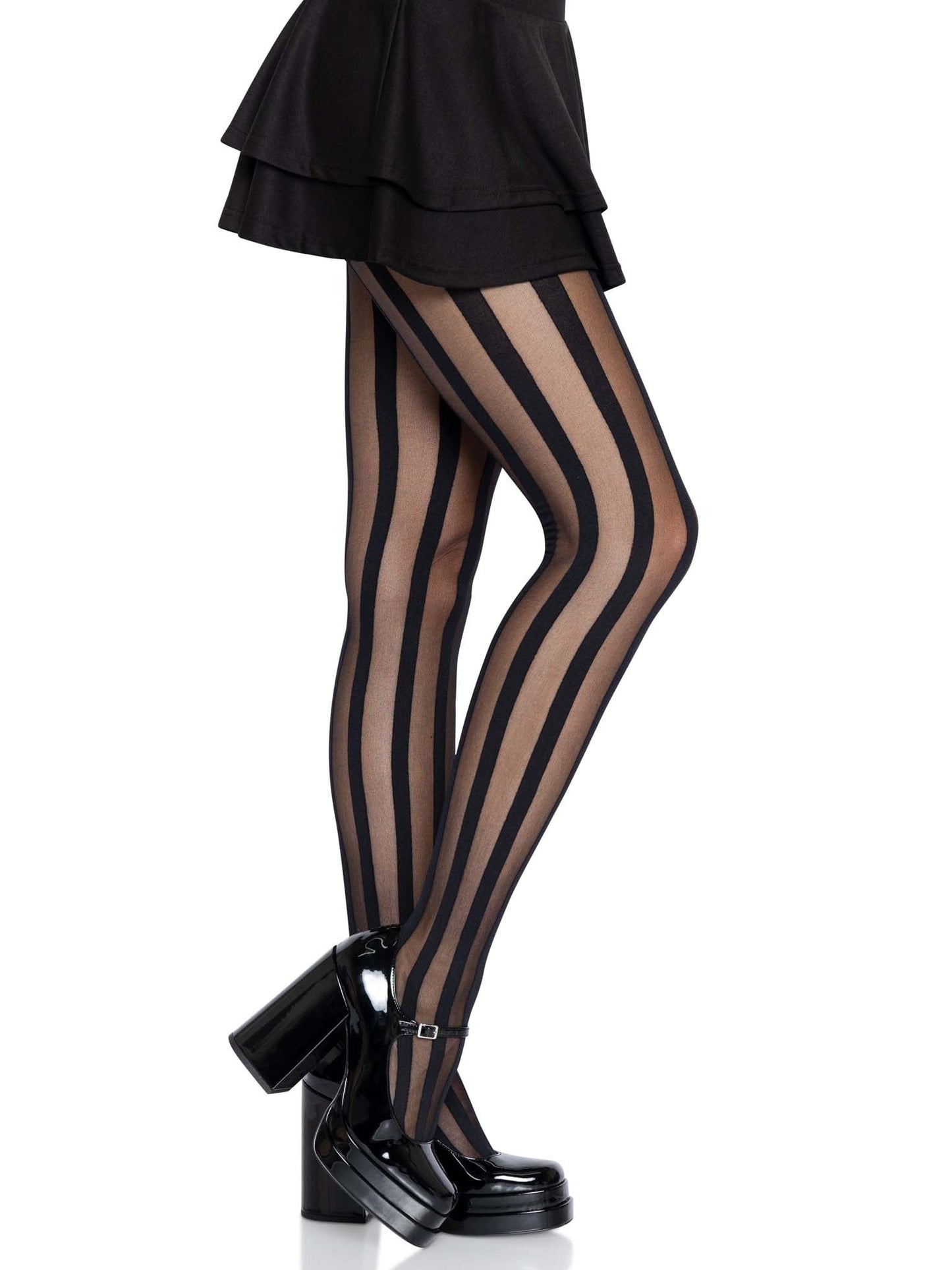 Beck Vertical Striped Tights - Bold Striped Pantyhose - Sexy Hosiery