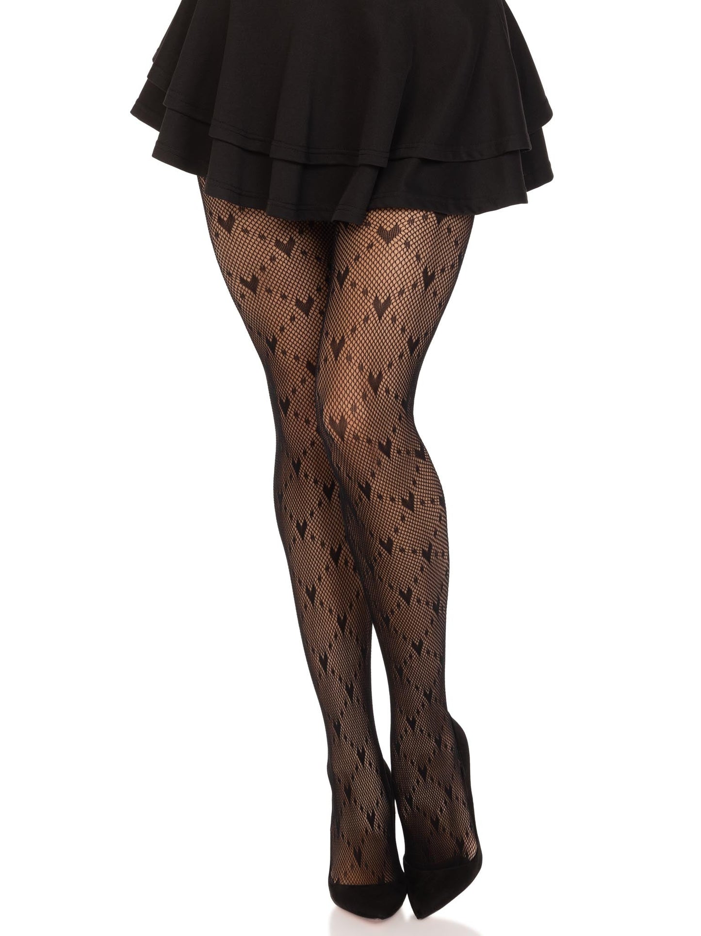 Valentina Heart Net Tights -  - Hosiery