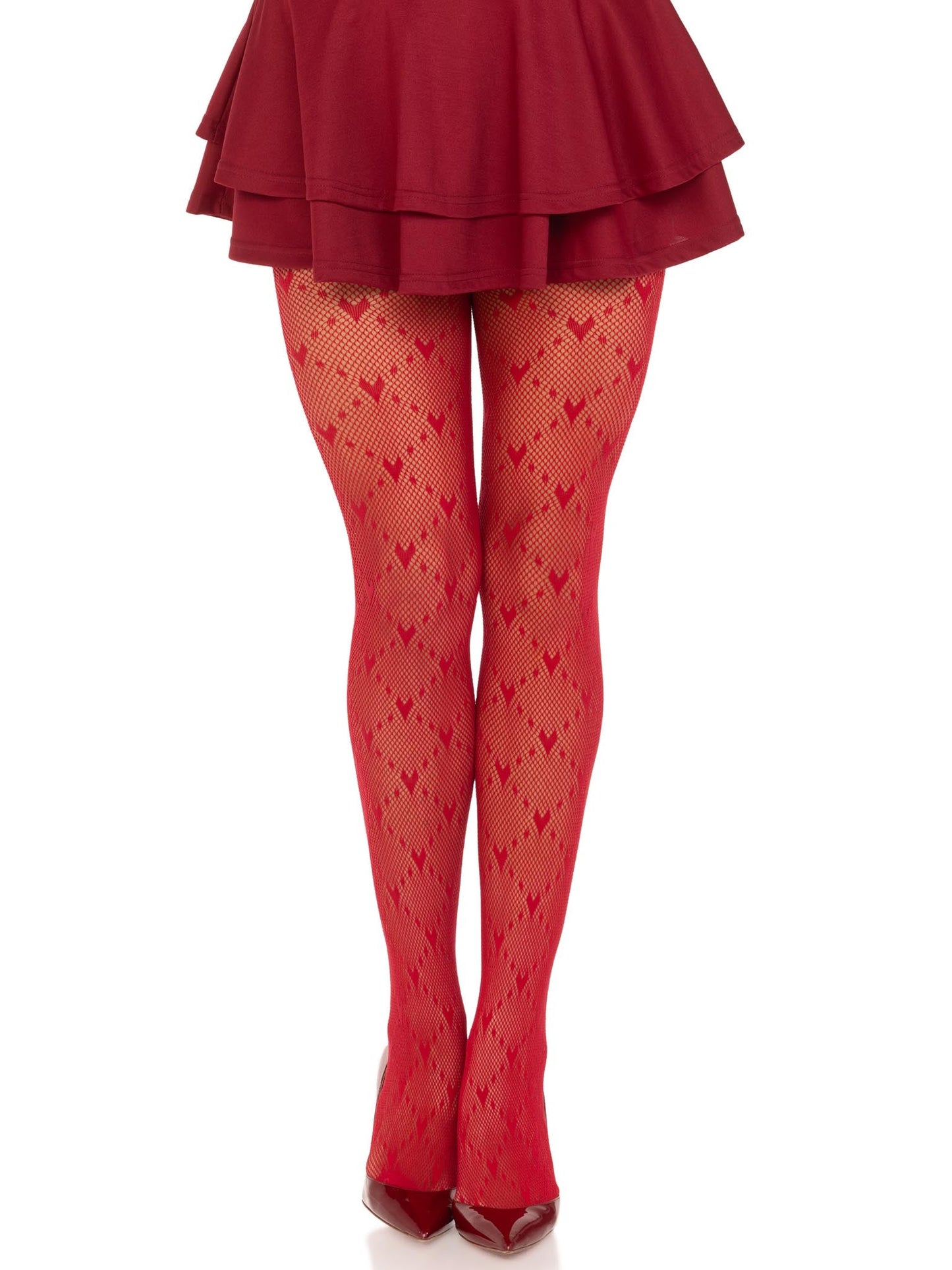 Valentina Heart Net Tights -  - Hosiery