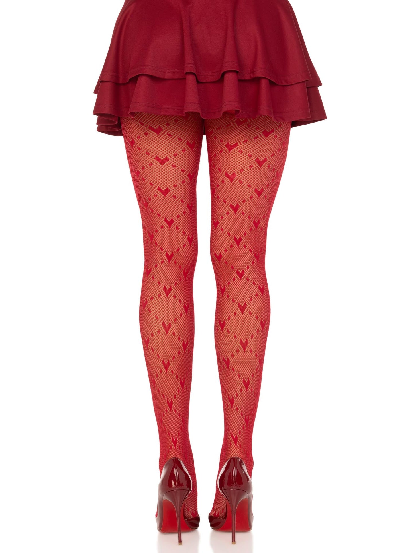 Valentina Heart Net Tights -  - Hosiery