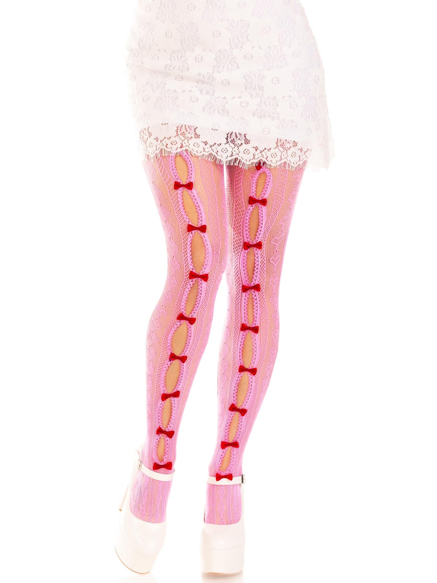 Sweetheart Striped Tights -  - Hosiery