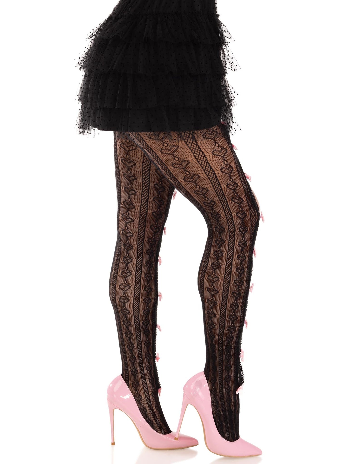 Sweetheart Striped Tights -  - Hosiery