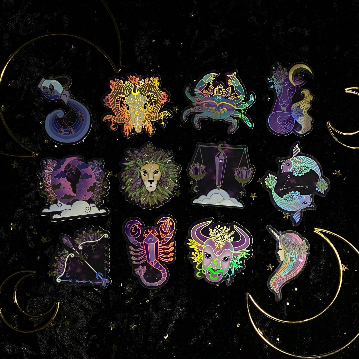 amethystrology zodiac sticker - -