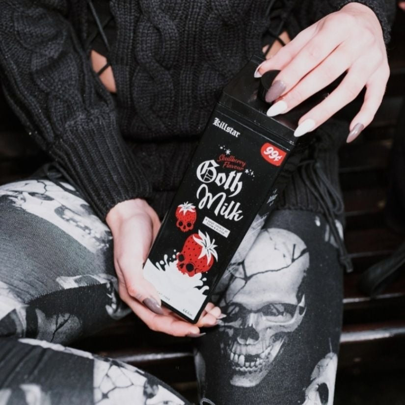 Gothic Novelty Milk Carton Hard Plastic 17.9oz Beverage Container - - Water Bottle