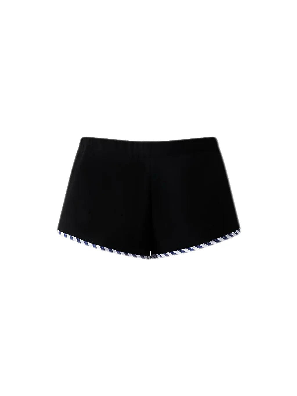 ‘Austin’ Office Siren Striped Set – Corset Long Sleeve Top & Matching Shorts for Blokecore Fall Fashion -  - Outfit