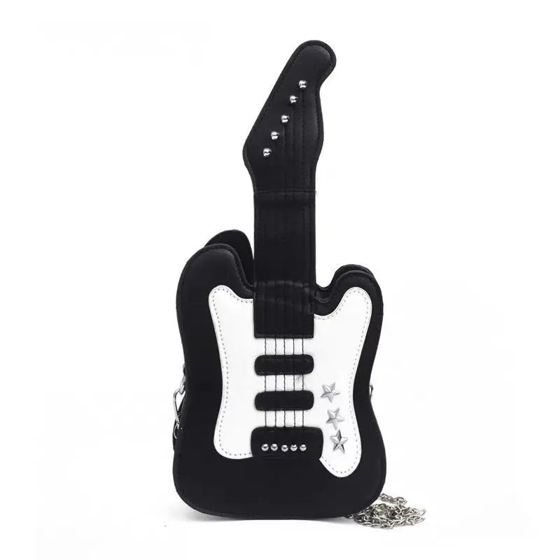'Bass' Kawaii Y2k Guitar Shaped Bag -  - Crossbody Bag