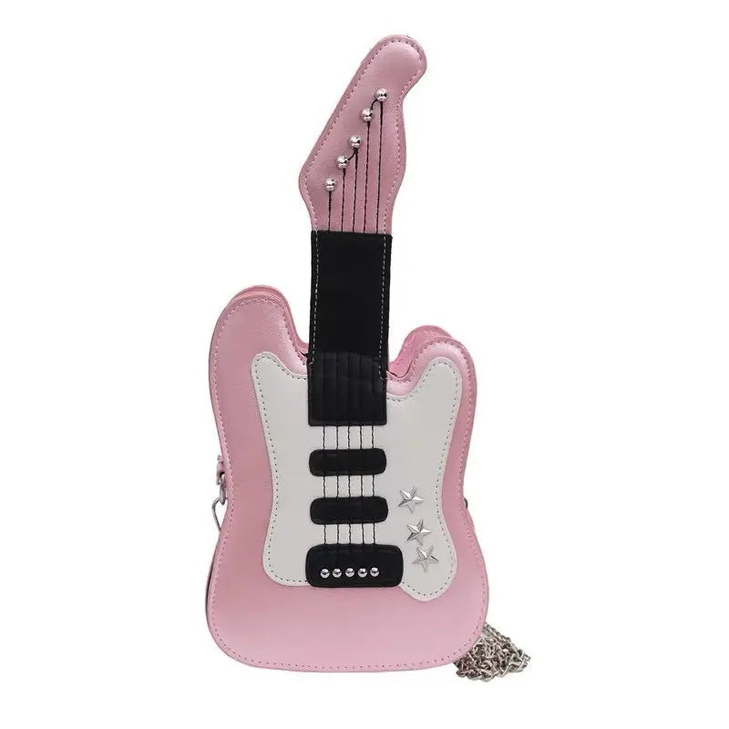 'Bass' Kawaii Y2k Guitar Shaped Bag -  - Crossbody Bag