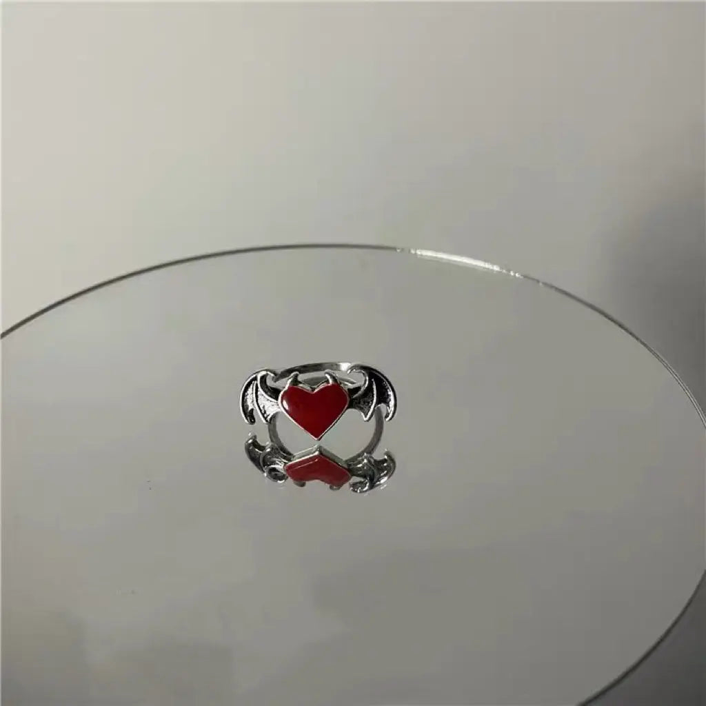 'Batsy' Bat Wings Shape Goth Rings -  - Rings